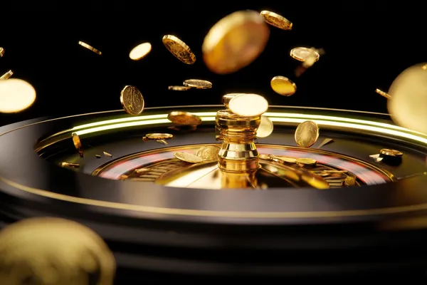 Khoảnh khắc ba số bảy xuất hiện trên cuộn slot cùng các đồng xu vàng, tượng trưng cho những chiến thắng lớn.